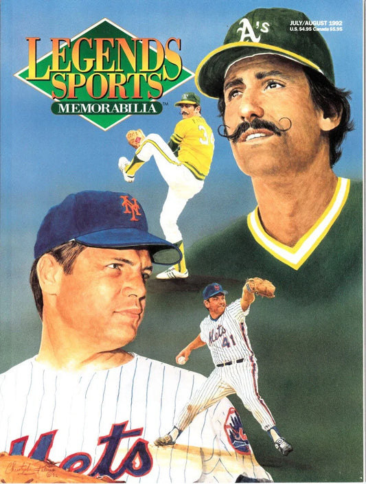 Tom Seaver & Rollie Fingers 1992 Legends Sports Memorabilia magazine - AutographsForSale.com