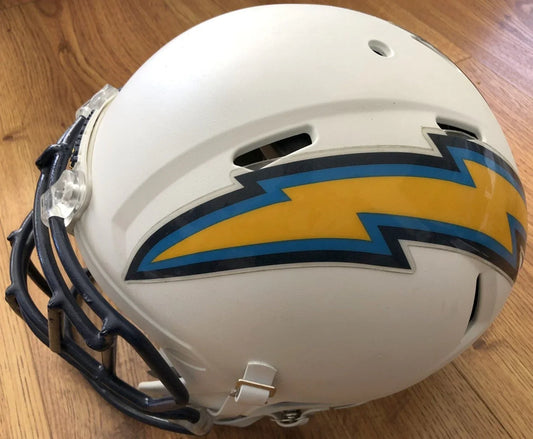 Philip Rivers San Diego Chargers 2012 Full Size Custom Speed game model Helmet - AutographsForSale.com