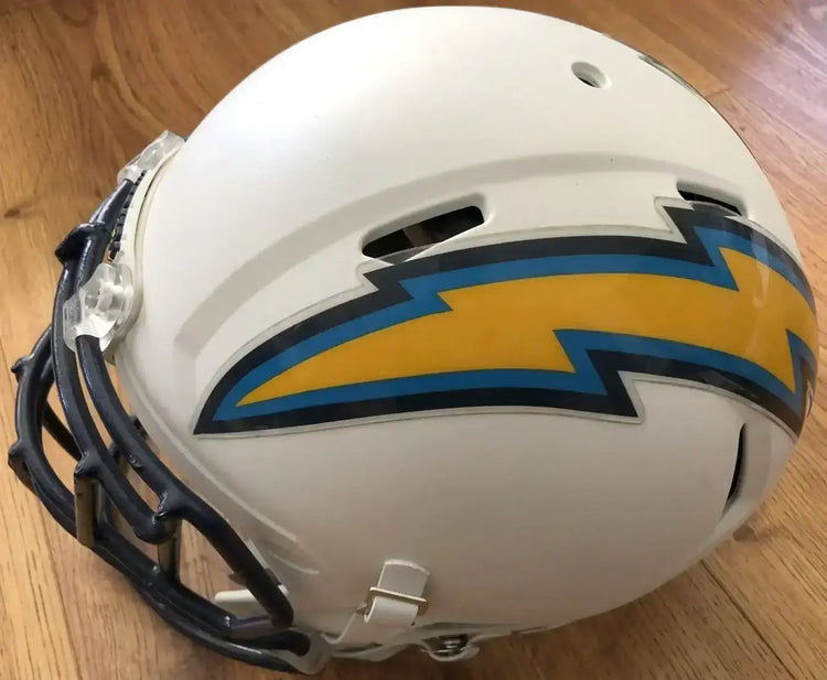 Philip Rivers San Diego Chargers 2012 Full Size Custom Speed game model Helmet - AutographsForSale.com