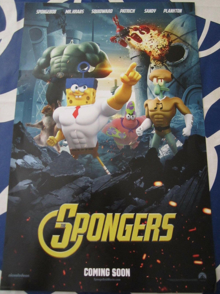 SpongeBob SquarePants Sponge out of Water 2014 SDCC mini poster Spongers - AutographsForSale.com