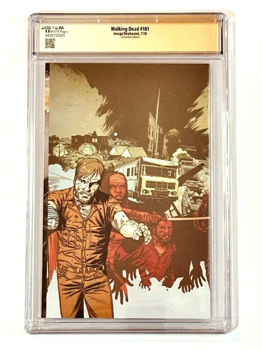 Robert Kirkman signed Walking Dead comic book 181 SDCC variant cover CGC JSA - AutographsForSale.com