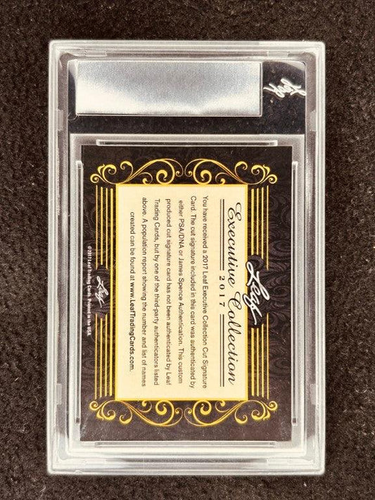 Terrell Davis 2017 Leaf Masterpiece Cut Signature certified signed card 1/1 JSA Broncos - AutographsForSale.com