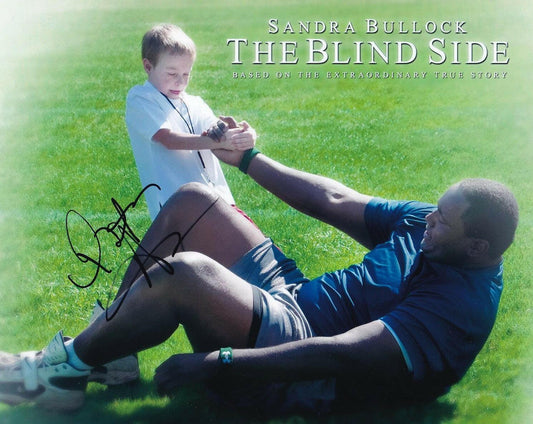Quinton Aaron autographed The Blind Side 8x10 movie photo - AutographsForSale.com
