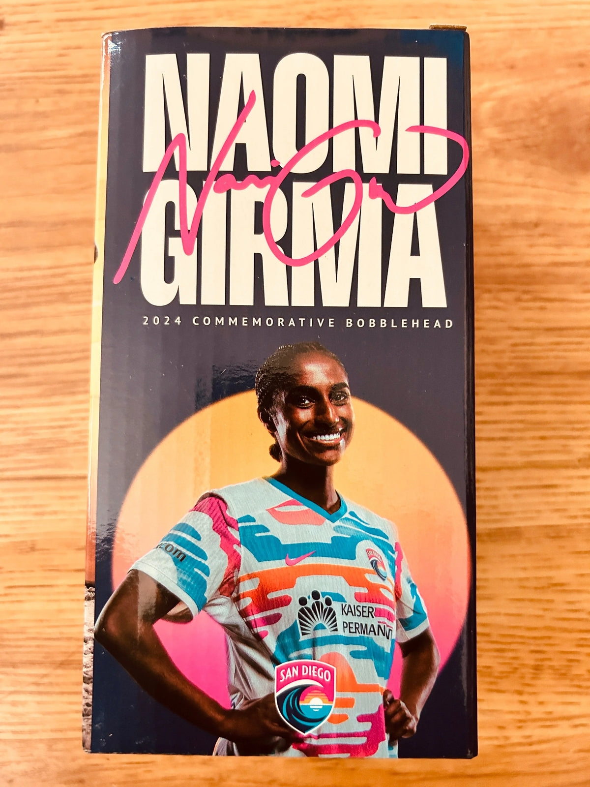 Naomi Girma 2024 NWSL San Diego Wave bobblehead doll NEW - AutographsForSale.com