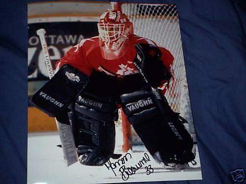 Manon Rheaume autographed 1994 team Canada 8x10 photo - AutographsForSale.com