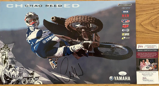 Chad Reed signed motocross 11x17 Yamaha Racing poster JSA - AutographsForSale.com
