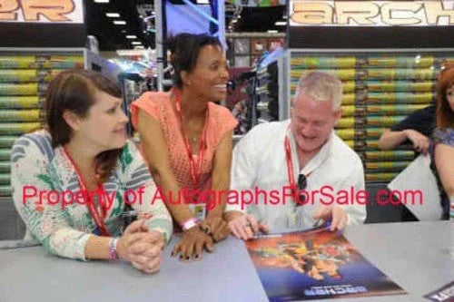 Archer cast autographed 2011 Comic-Con poster Judy Greer Aisha Tyler Amber Nash Chris Parnell Adam Reed JSA - AutographsForSale.com