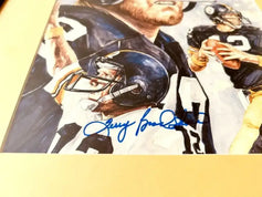 Terry Bradshaw signed Steelers Legends cover framed HOF cachet JSA - AutographsForSale.com