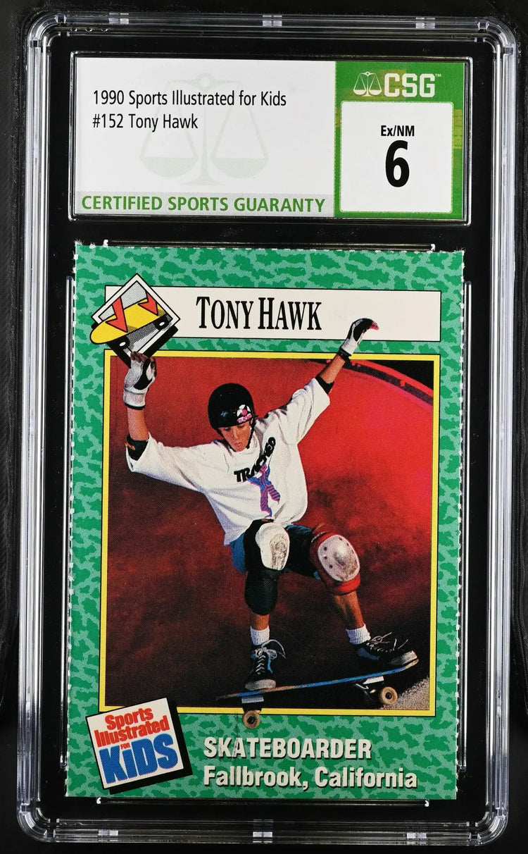 Tony Hawk 1990 SI for Kids Rookie Card CSG 6 - AutographsForSale.com