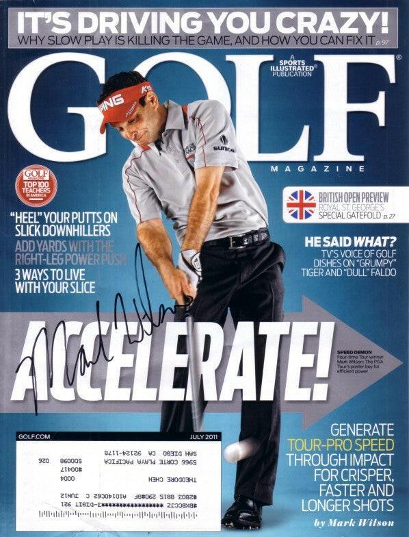 Mark Wilson autographed 2011 golf magazine cover - AutographsForSale.com