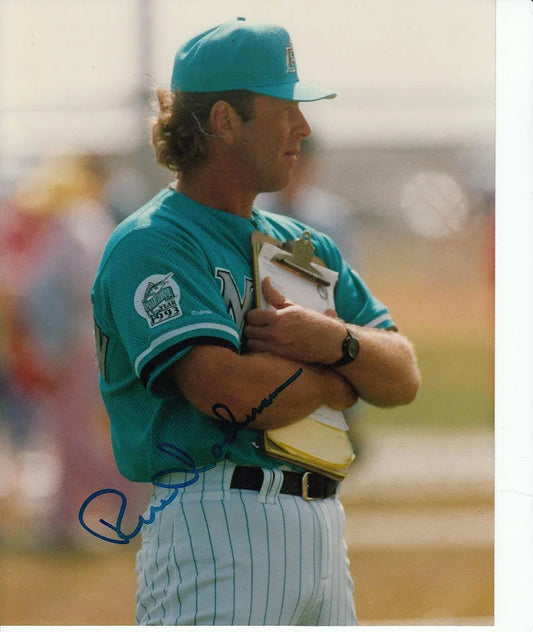 Rene Lachemann autographed Florida Marlins 8x10 photo - AutographsForSale.com