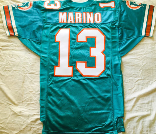 Dan Marino Miami Dolphins 1994 Wilson Pro Line aqua game model stitched jersey NEW - AutographsForSale.com