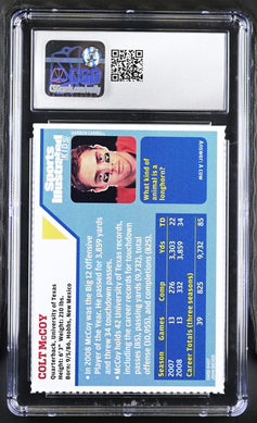 Colt McCoy Texas Longhorns 2009 SI for Kids Rookie Card CSG 8.5 - AutographsForSale.com