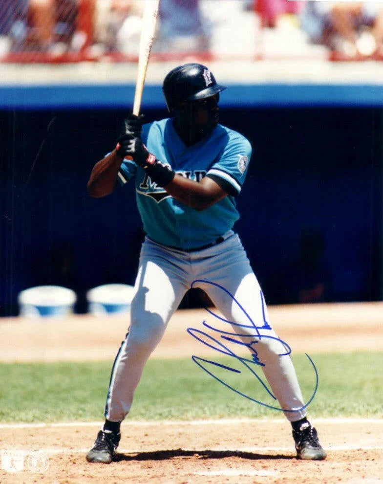 Charles Johnson autographed Florida Marlins 8x10 photo - AutographsForSale.com