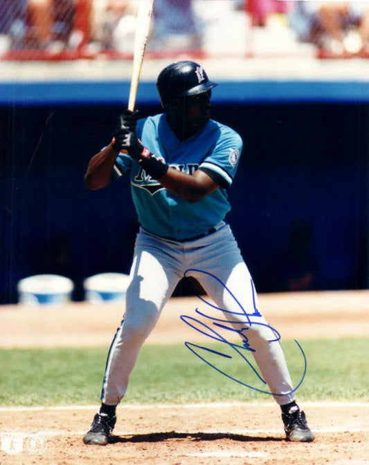 Charles Johnson autographed Florida Marlins 8x10 photo - AutographsForSale.com