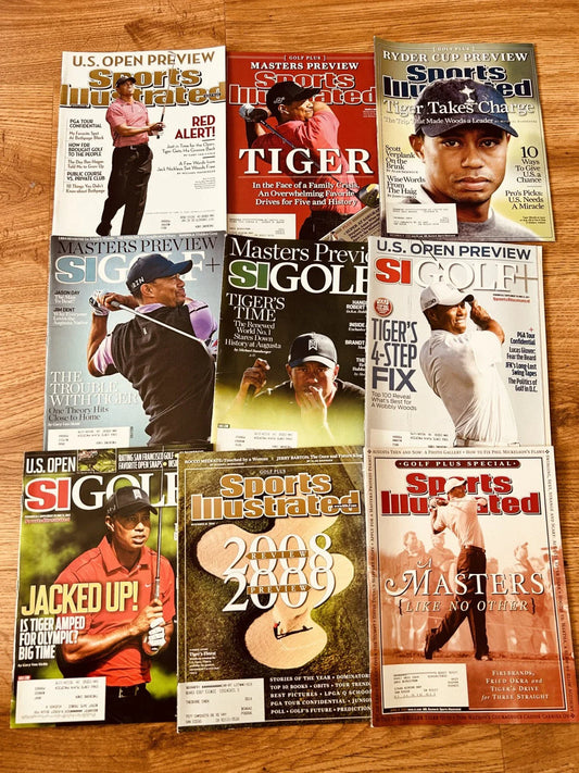 9 Tiger Woods 2003 to 2014 Sports Illustrated Golf Plus magazine issues - AutographsForSale.com
