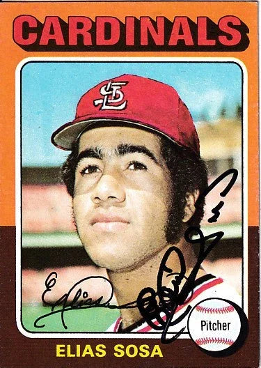 Elias Sosa autographed St. Louis Cardinals 1975 Topps card - AutographsForSale.com