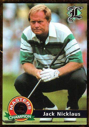 Jack Nicklaus 2001 Legends set of 2 golf cards (Grand Slam and 6 Time Masters Champion) - AutographsForSale.com