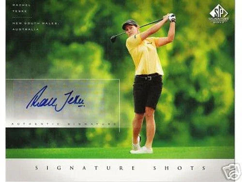 Rachel Hetherington Teske certified signed 2004 Upper Deck SP Signature golf 8x10 LPGA photo card - AutographsForSale.com