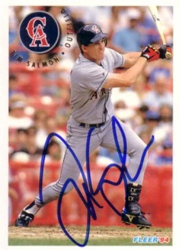 Tim Salmon autographed California Angels 1994 Fleer card - AutographsForSale.com