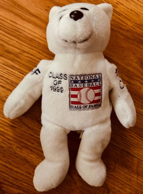 Robin Yount 1999 Baseball Hall of Fame Salvino Bammers Plush Bear Brewers - AutographsForSale.com