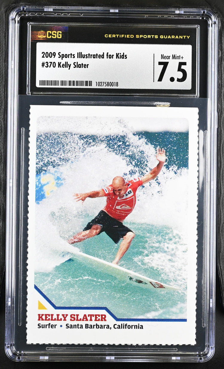 Kelly Slater 2009 Sports Illustrated for Kids surfing card CSG graded 7.5 - AutographsForSale.com