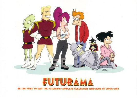 Futurama 2009 San Diego Comic-Con Fox 5x7 promo card - AutographsForSale.com