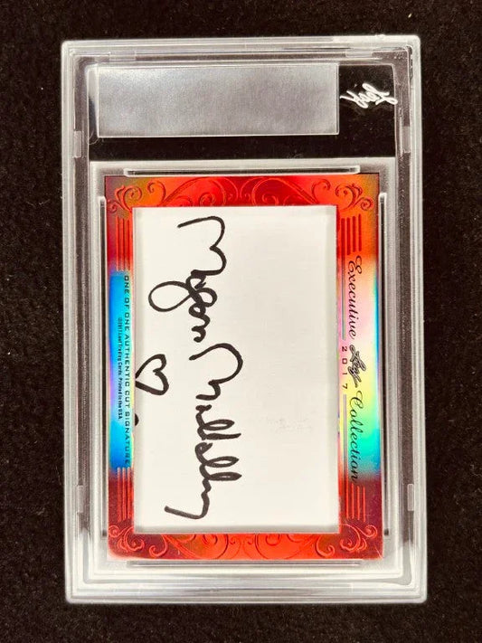 Eric McCormack & Megan Mullally 2017 Leaf Cut Signature certified autograph card 1/1 JSA Will & Grace - AutographsForSale.com