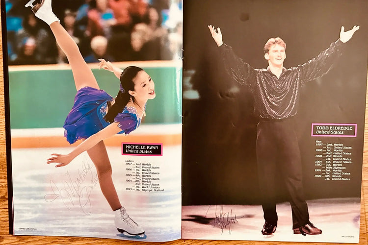 1997 ice skating Champions cast signed program Michelle Kwan Oksana Baiul Brian Boitano - AutographsForSale.com