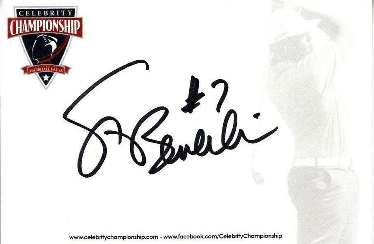 Steve Beuerlein signed 4x6 blank card Notre Dame Carolina Panthers - AutographsForSale.com