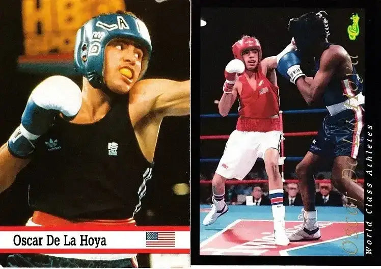 Oscar De La Hoya 1993 Fax Pax & 1992 Classic World Class Athletes boxing cards - AutographsForSale.com
