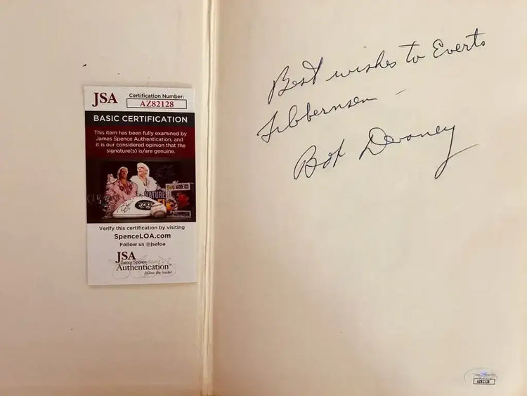 Bob Devaney signed 1972 Nebraska Football book JSA - AutographsForSale.com