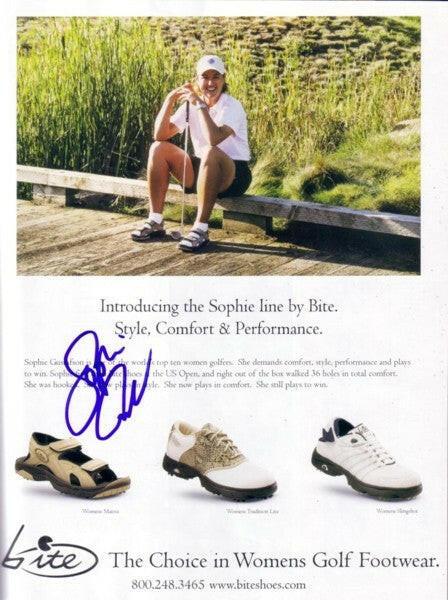 Sophie Gustafson autographed golf magazine ad - AutographsForSale.com