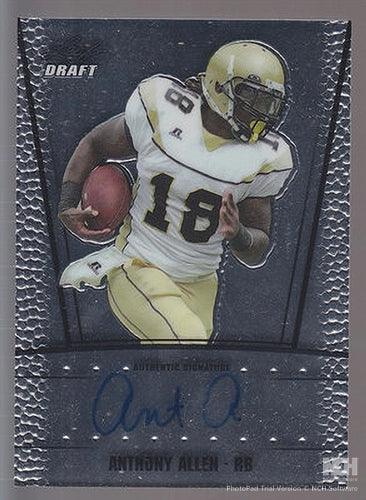 Anthony Allen Georgia Tech certified signed 2011 Leaf Draft card - AutographsForSale.com