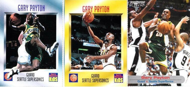 Gary Payton Seattle Sonics 1995 1997 2002 SI for Kids cards - AutographsForSale.com