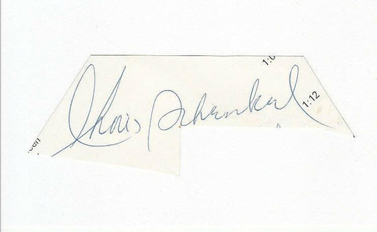 Chris Schenkel (ABC Sportscaster) autograph or cut signature - AutographsForSale.com