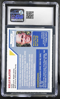 Kelly Slater 2009 Sports Illustrated for Kids surfing card CSG graded 7.5 - AutographsForSale.com