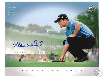 Shaun Micheel certified signed SP Signature golf 8x10 card - AutographsForSale.com