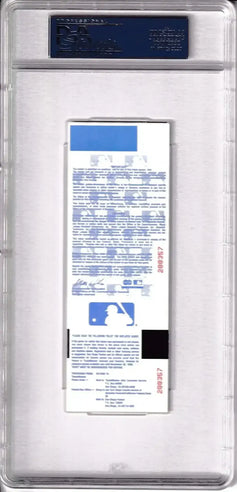 1998 NY Yankees vs Padres World Series Game 5 Phantom ticket PSA 10 Gem Mint - AutographsForSale.com