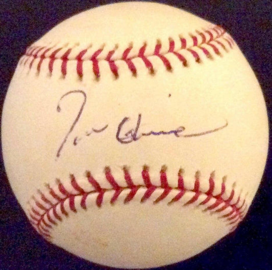 Tom Glavine autographed MLB baseball (faded) - AutographsForSale.com