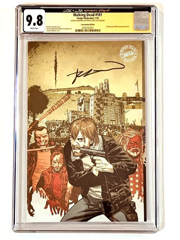 Robert Kirkman signed Walking Dead comic book 181 SDCC variant cover CGC JSA - AutographsForSale.com