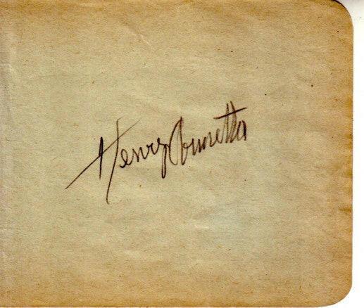 Henry Armetta autographed autograph album or book page - AutographsForSale.com