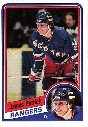 James Patrick NY Rangers 1984-85 O-Pee-Chee Rookie Card - AutographsForSale.com