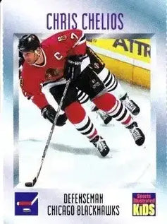 Chris Chelios Blackhawks 1991 & 1997 SI for Kids cards - AutographsForSale.com