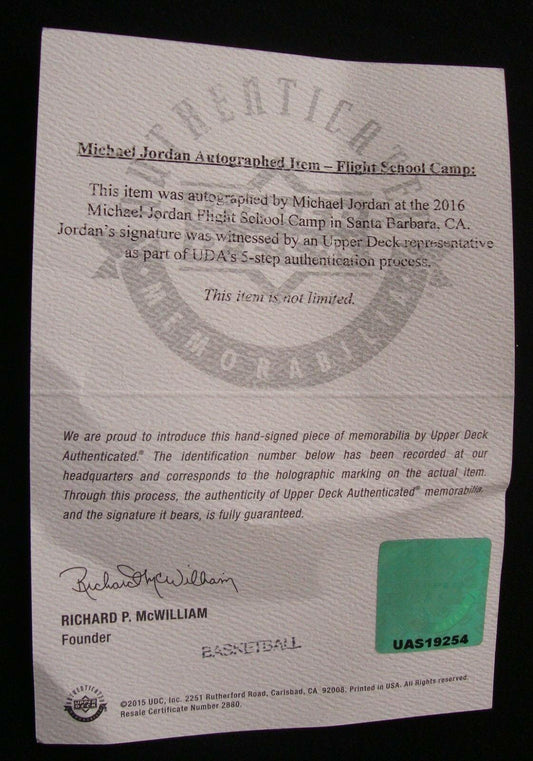 Michael Jordan signed UDA Spalding NBA game basketball Chicago Bulls - AutographsForSale.com