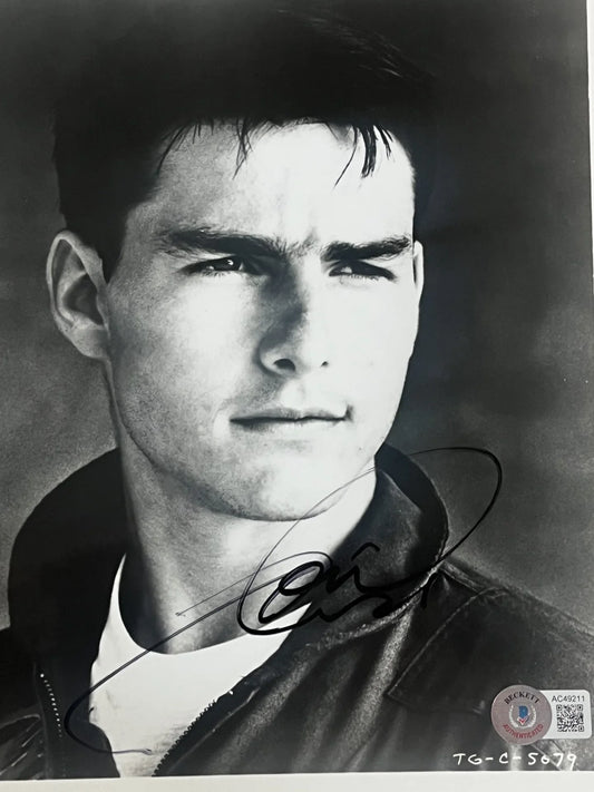 Tom Cruise signed Top Gun 8x10 movie photo BAS certified - AutographsForSale.com