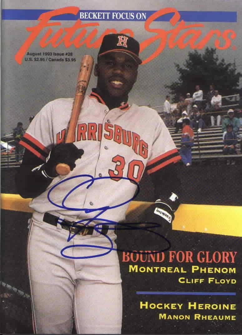 Cliff Floyd autographed 1993 Beckett Future Stars cover - AutographsForSale.com
