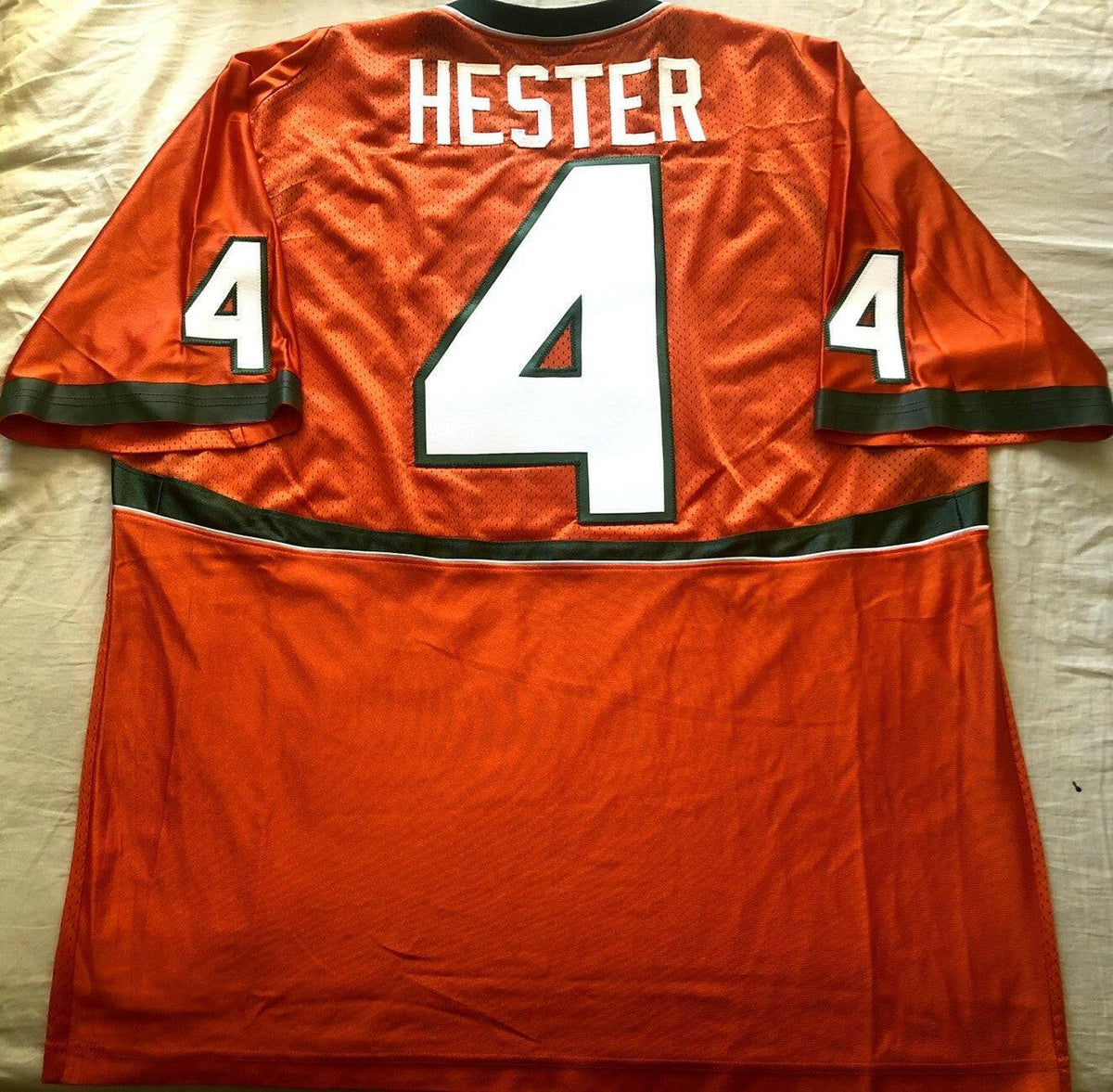 Devin Hester 2004 2005 Miami Hurricanes Nike orange jersey - AutographsForSale.com