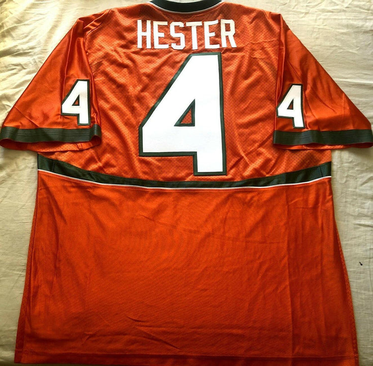 Devin Hester 2004 2005 Miami Hurricanes Nike orange jersey - AutographsForSale.com