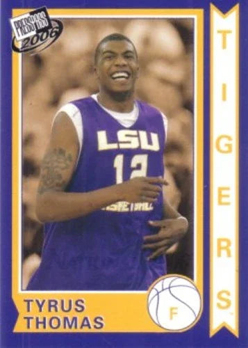 Tyrus Thomas LSU 2006 Press Pass National Convention card - AutographsForSale.com